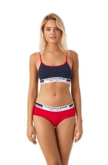 Product image of U.S. Polo Assn. 66252 ქალის საცვლები ორეული (ლურჯი, წითელი)