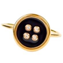 Product image of ტიტანის მოოქროვილი ღილის ფორმის ბეჭედი