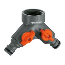 Product image of Gardena ორმხრივი შტუცერი 26.5 მმ