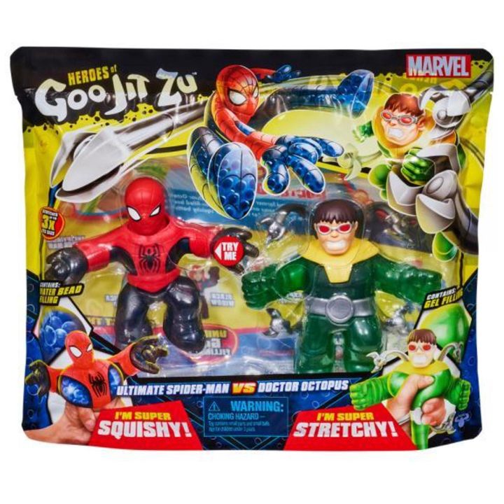 heroes-of-goo-jit-zu-figures-2-pk-marvel-spiderman-vs-octopus-satamasho-figurebi