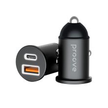 Product image of Car Charger Proove Tiny Power 30W (Type-C + USB) black