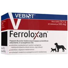 Product image of VEBIOT Ferroloxan ძაღლის და კატის პრეპარატი 60ც