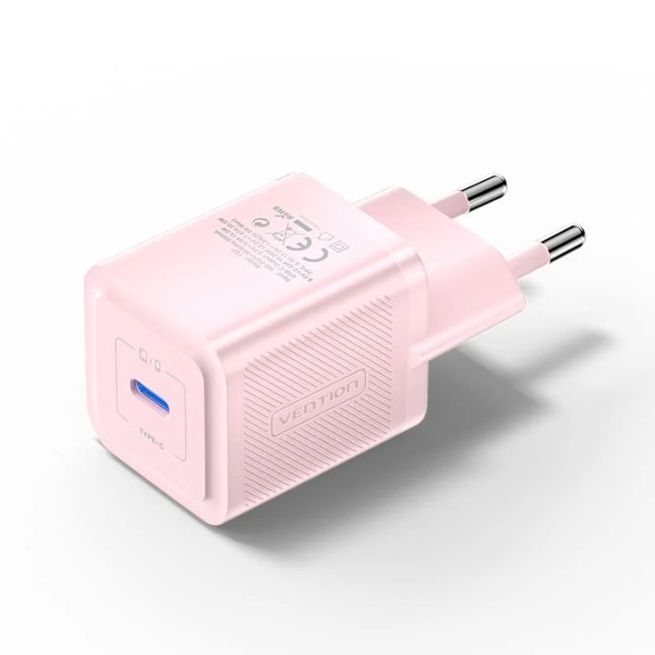 vention-fepp0-eu-1-port-usb-c-gan-charger-20w-eu-plug-pink