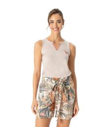 Product image of U.S. Polo Assn. 17061 ქალის ორეული შორტით (კრემისფერი)