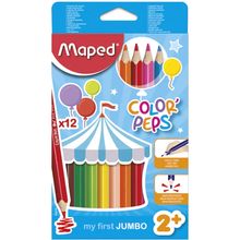 Product image of Maped Color Peps My First Jumbo ფერადი ფანქრების ნაკრები 12ფერი