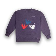 Product image of სვიტერი - ანგელოზები - ბამბა, Acid-Washed  - იისფერი