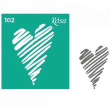 Product image of ROSA Love მრავალჯერადი წებოვანი სახატავი ფორმა