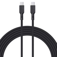 Product image of Android/ Type - C / Aukey  CB-KCC101 Nylon Braided 100W Silicone PD Charge Cable 1M Black