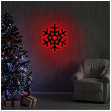 Product image of Cozy Home საახალწლო კედლის სანათი 28X32სმ Snowflake 2 Red