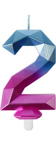 Product image of Falcon დაბადების დღის სანთელი Crystal 2 1ც