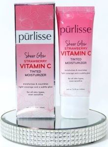 Product image of Purlisse Sheer Glow Strawberry Vitamin C Tinted Moisturizer – Medium შეფერილი დამატენიანებელი