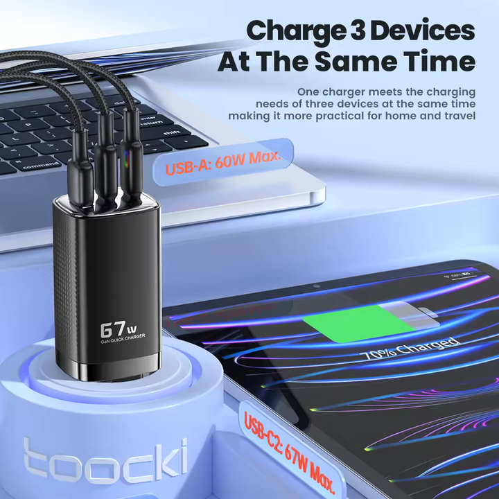 toocki-tct67a-xrb01-3-ports-67w-gan-wall-charger-adapteri-photo-2