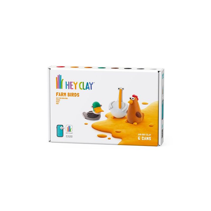 hey-clay-duck-goose-hen-series-farm-birds-plastelinis-nakrebi