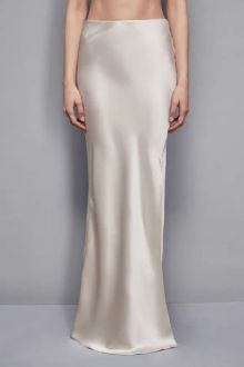 Product image of Patrizia pepe ქალის ქვედაბოლო Long satin skirt with slit SS25