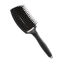 Product image of Olivia Garden Fingerbrush Care Iconic Boar&Nylon Full Black L სავარცხელი