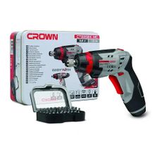 Product image of CROWN CT22024 ელექტრო სახრახნისი 3.6V საცვლელი პირებით MC