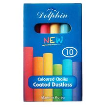 Product image of Dolphin Colored Chalks დაფის ცარცი 10ც