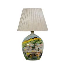 Product image of EBRA ხელით მოხატული, მოჭიქურებული მაგიდის სანათი