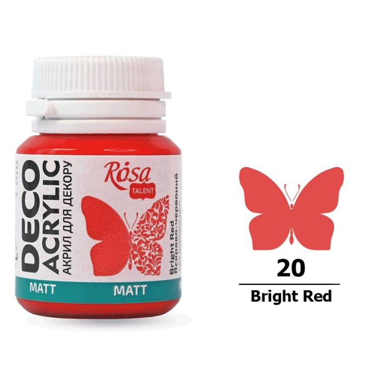 rosa-talent-bright-red-mat-20ml-akrilis-saghebavi-dekoratsiistvis-photo-2