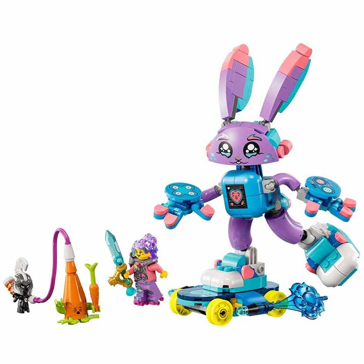 asatsqobi-konstruqtsia-lego-71490-dreamzzz-izzie-and-bunchurro-the-gaming-bunny-prefabricated-construction-photo-2
