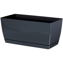 Product image of PROSPERPLAST COUBI CASE DUPP 426U 240 მმ, გრაფიტი პლასტმასის ქოთანი ყვავილებისთვის