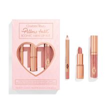 Product image of Charlotte Tilbury Pillow Talk iconic mini lip kit სასაჩუქრე ნაკრები