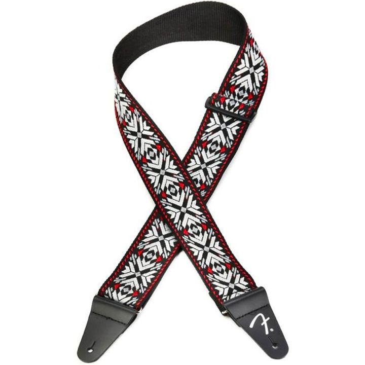 fender-pasadena-woven-strap-red-snowflake-gitaris-qamari-photo-2