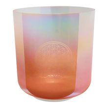 Product image of MEINL Sonic Energy Essence Crystal Singing Bowl 9" - C3/128 Hz - Light Rose Gold, Flower of Life მომღერალი თასი