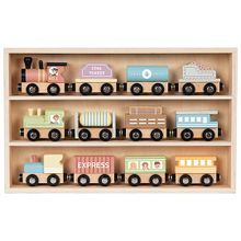 Product image of ხის მატარებლის ნაკრები — Montessori სცენური სათამაშო