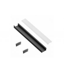 Product image of ალუმინის პროფილების ნაკრები GLAX GTV MINI 2 მეტრი შავი
