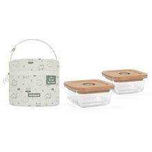 Product image of Miniland pack-2-go ecoSquare frog - კონტეინერების ნაკრები