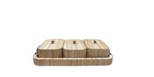 Product image of ხის სამცალიანი ორგანაიზერი სადგამით 35x19.3/15x10x6სმ