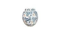 Product image of კერამიკის ლარნაკი მწვანე ორნამენტებით 18x18x20.5სმ