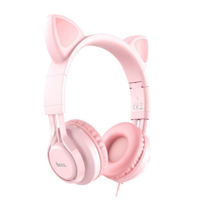 hoco-w36-cat-ear-headphones-with-mic-pink