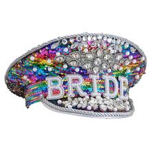 Product image of ქუდი Bride თვლებითა და ფერადი ფარფლებით