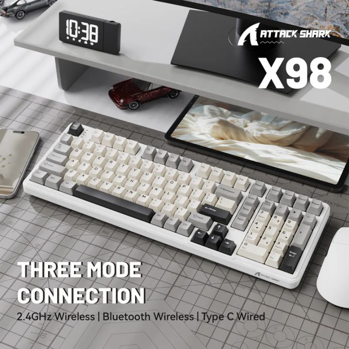 attack-shark-keyboard-mechanical-x98-1khz-gaming-klaviatura-photo-3