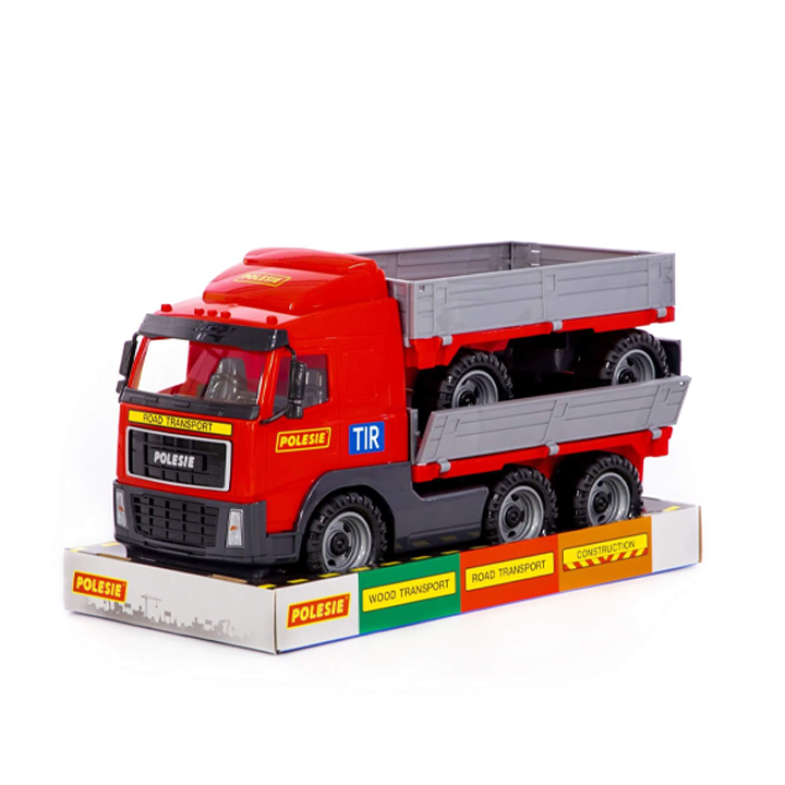 polesie-powertruck-drop-side-truck-with-trailer-satvirto-manqana