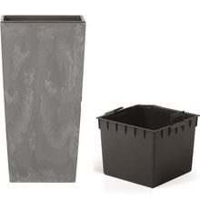 Product image of PROSPERPLAST URBI SQUARE CONCRETE EFFECT DURSE 425U 265 მმ პლასტმასის ქოთანი ყვავილებისთვის