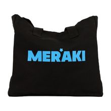 Product image of MERAKI Star tote bag შავი ჩანთა ცისფერში