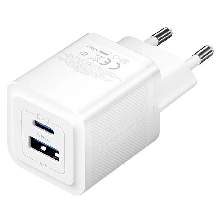 vention-feqw0-eu-2-port-usb-c-a-gan-charger-30w30w-eu-plug-white