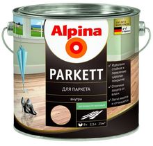 Product image of ლაქი Alpina Parkett 537850 2.5 ლ ნახევრად მქრქალი