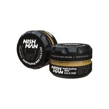Product image of Nishman Hair Styling Wax Gold One 07 150მლ თმის ცვილი ძლიერი ფიქსაციით