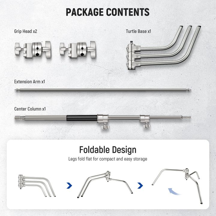neewer-sc17220in-stainless-steel-heavy-duty-c-stand-with-boom-arm-ganatebis-sadgami-photo-3