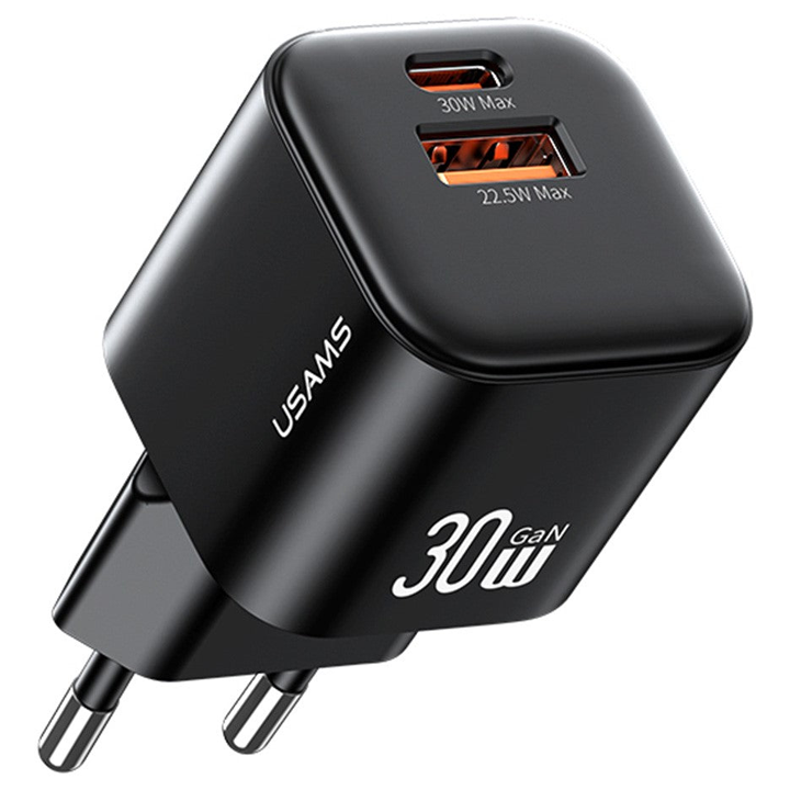 usams-cc263-gan-mini-30w-dual-port-usb-c-usb-a-charger-adapteri