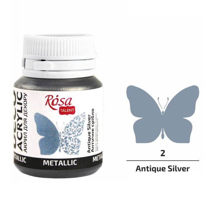 rosa-talent-antique-silver-20ml-akrilis-saghebavi-dekoratsiistvis-photo-2