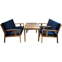 Product image of LIAM COLLECTION HUC25431AM (მაგიდა, 2 ადგილიანი დივანი, 2 სკამი) ბაღის ავეჯის ნაკრები