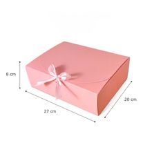 Product image of სასაჩუქრე ყუთი ბაფთით, ვარდისფერი