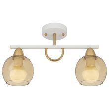 Product image of BELLA MITA 6280-2, 2 X E27, თეთრი/ოქროსფერი ჭაღი