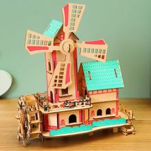 Product image of ხის 3D ფაზლი  C-002