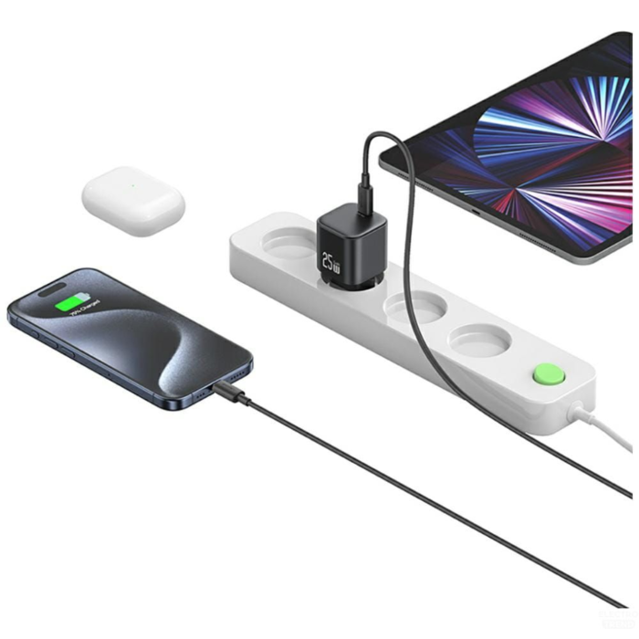 usams-cc289-25w-gan-mini-fast-charger-usb-c-adapteri-photo-2
